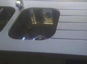 Undermount Sink with Routered Drainer